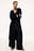Gebreide maxi-jurk van wolmix met vest