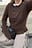 Knitted Wool Blend Flounce Cardigan