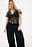 Jersey-Top aus Spitze