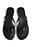 Hvide læderflipflops