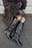 Squared Toe Leather Boots