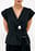 Linen Belted Wrap Vest Top