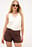 Linen Blend Mini Shorts