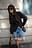 taillierter Blazer aus Leinenmischung mit U-Boot-Ausschnitt