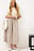 Linen Blend Crinkle Midi Skirt