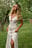 Linen Blend Printed Maxi Dress