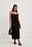 Spaghettiträgerkleid aus Leinenmischung