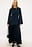 Long Sleeve Asymmetric Plisse Skirt Maxi Dress