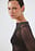 Long Sleeve Glitter Mesh Top