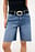 Low Waist Loose Raw Hem Denim Shorts