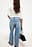 Baggy jeans med lav talje og syningsdetaljer