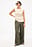 weite Lyocell-Hose mit mittlerer Taille