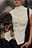 Jerseytop med mock-hals
