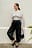 Mesh top met gemarkeerde taille