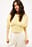 Mesh top met gemarkeerde taille