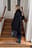 Wool Blend Scarf Detail Long Coat