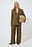 Mid Waist Wide Leg Suit Pants