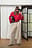 Pantalón de traje ancho de talle alto