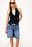 Pleated Sheer Halterneck Top