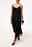 Asymmetrische kanten midi-rok