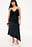 Asymmetric Satin Lace Midi Skirt