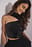 Cropped Cut Out Sequin Top