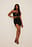 Side Drawstring Mini Skirt
