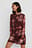 Gathered Chiffon Mini Dress