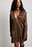 Robe mini plongeante à fronces