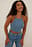 Halterneck Denim Top