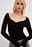 Heart Neckline Rib Top