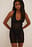 Hole Knitted Halterneck Mini Dress