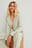 Blazer af genanvendt materiale med v-hals