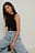 Ribbed Keyhole Top