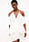schulterfreies Minikleid mit Blumenmuster