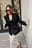 Blazer con detalle de cinturón sobredimensionado