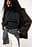 Oversized melange-blazer med brede ærmer