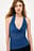 Pleated Sheer Halterneck Top