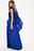 Plunge Neckline Scarf Maxi Dress