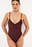 Plunge Open Back Swimsuit