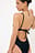 Plunge Open Back Swimsuit