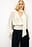 Power Shoulder Scarf Top