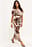 Printed Draped Maxi Dress