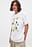 Oversized t-shirt med tryck och rund halsringning