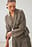 Relaxed blazer med knytning fram