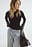 Ribbed Knitted Round Neck Top
