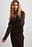 Gerippte Strickjacke mit V-Ausschnitt