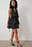 Rose Detail Ruffle Mini Dress