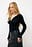 Rouched Long Sleeve Jersey Top