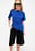 T-shirt med rysch i midjan